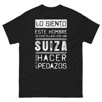 Thumbnail for T-shirt Suiza noir - Hombre pillado por una suiza