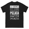 T-shirt Pologne noir - Lo siento, este hombre ya está pillado