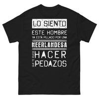 Thumbnail for T-shirt Pays-Bas noir - Marido de una neerlandesa
