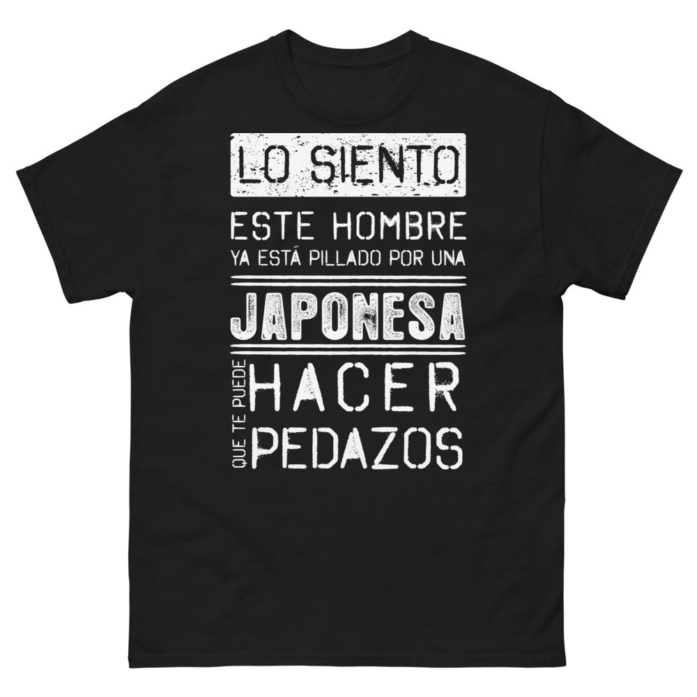 T-shirt Japonaise noir - Este hombre pillado por una Japonesa