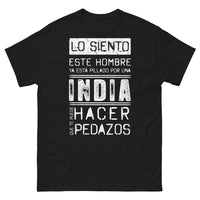 Thumbnail for T-shirt Hombre pillado por una India noir - Lo siento, este hombre ya está pillado por una India