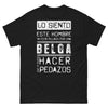 T-shirt Belge protectrice noir - este hombre ya está pillado