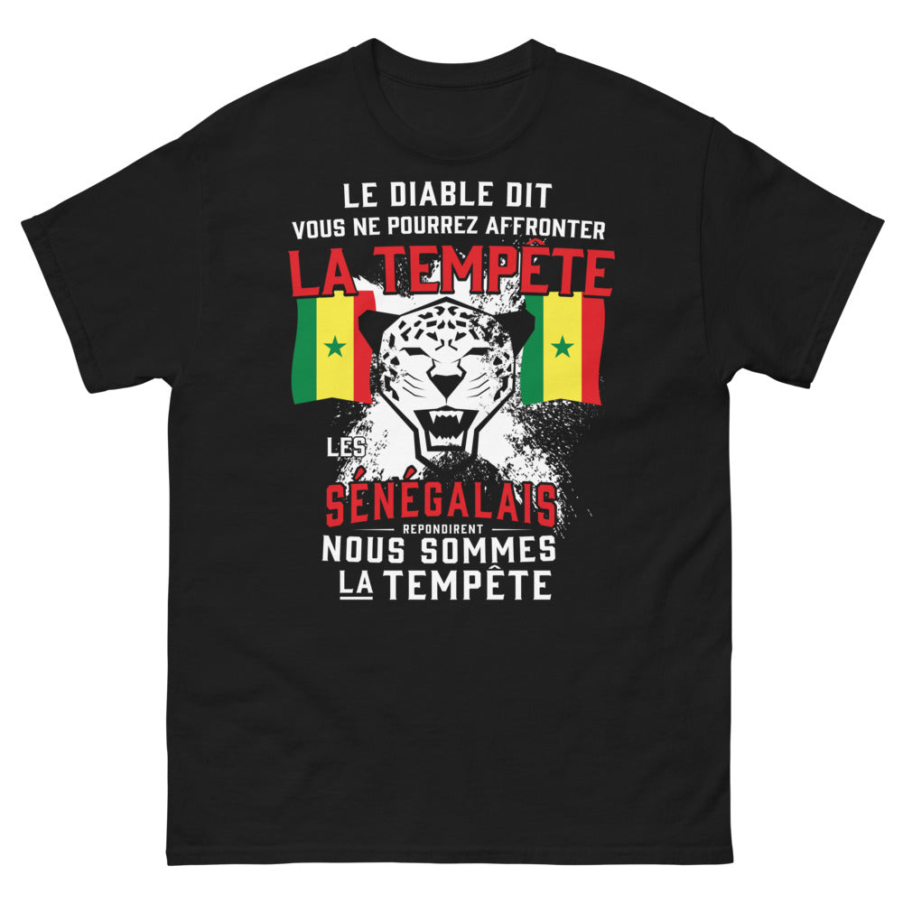 T-shirt Sénégal noir - Nous sommes la tempête