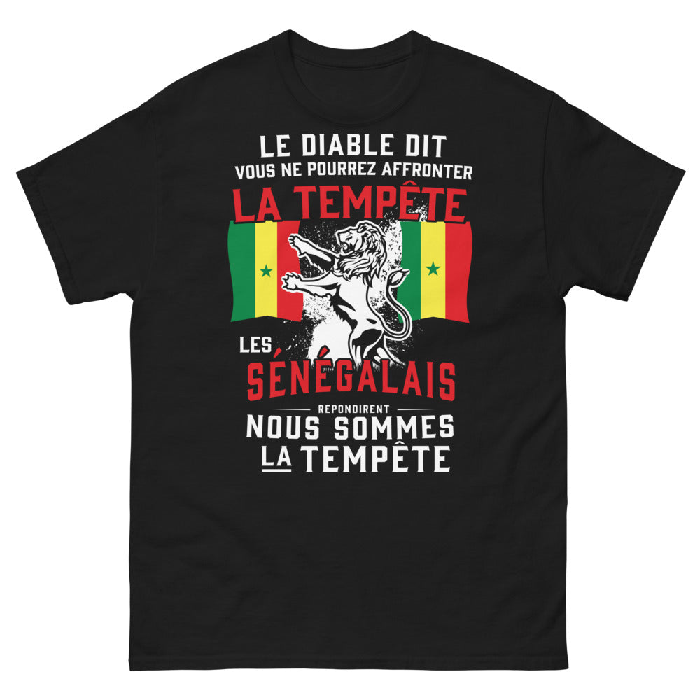 T-shirt Sénégal noir - La Tempête Sénégalaise
