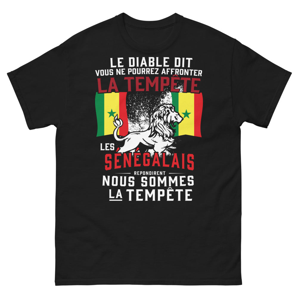 T-shirt Sénégal noir - Nous sommes la tempête