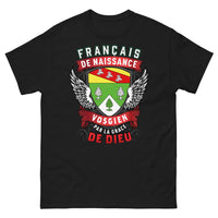 Thumbnail for T-shirt Vosgien noir - Français de naissance, Vosgien par la grâce de Dieu