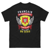 T-shirt Cantalou noir - Français de naissance, Cantalou par la grâce de Dieu