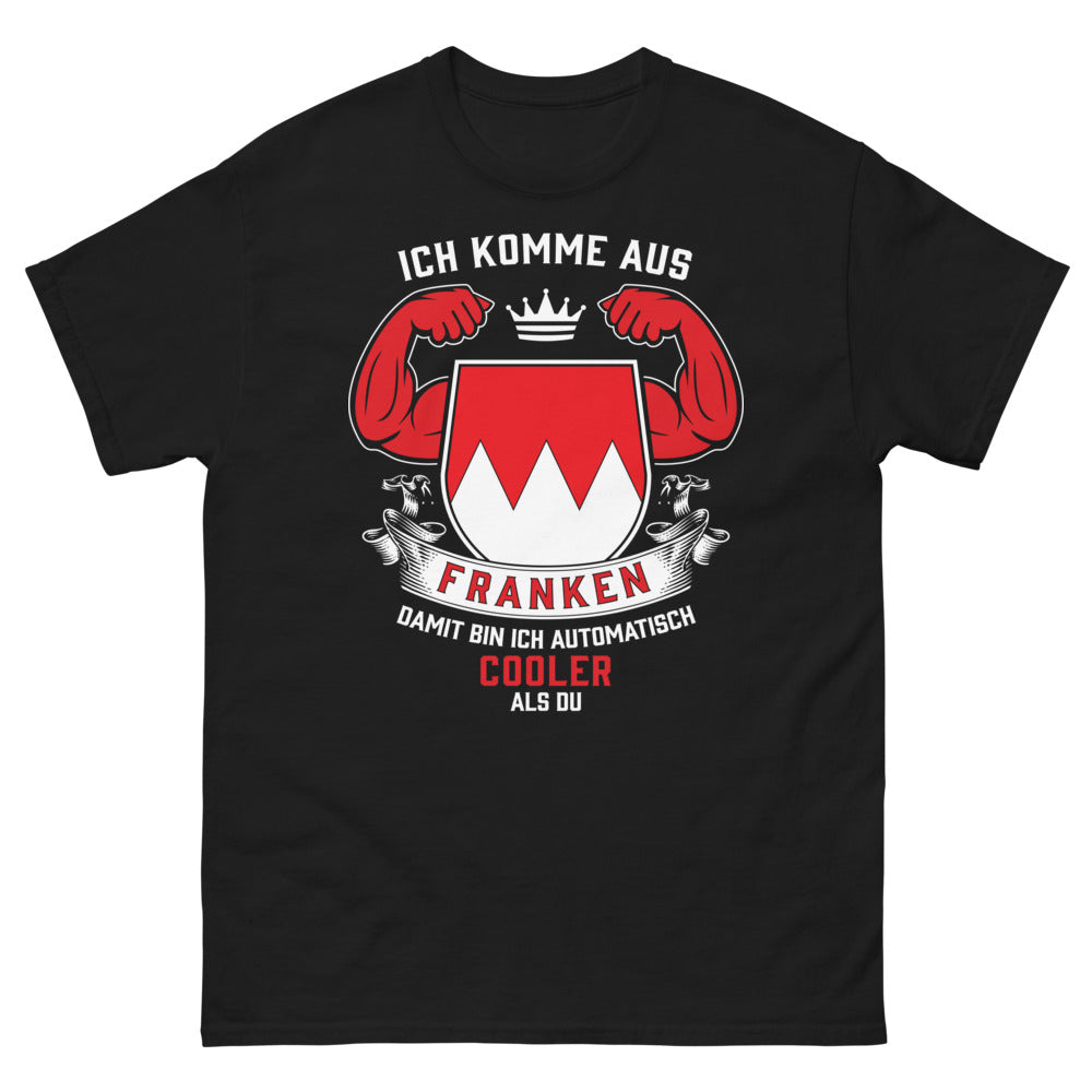 T-shirt Franken noir - Ich komme aus Franken, cooler als du