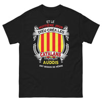 Thumbnail for T-shirt Catalans noir - Même les Audois ont besoin de héros