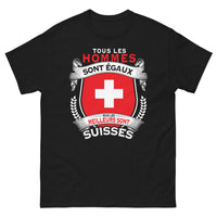 Thumbnail for T-shirt Suisse noir - Tous les hommes égaux, meilleurs Suisses