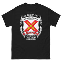 Thumbnail for T-shirt Kildare noir - God created Kildare, Dubliners need heroes