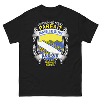 Thumbnail for T-shirt Aubois noir - Personne n'est parfait, je suis Aubois