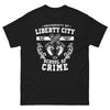 T-shirt Liberty City Crime School noir - no halfway crooks