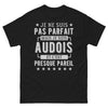 T-shirt Audois noir - Je ne suis pas parfait mais je suis Audois