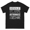 T-shirt Aveyronnaise noir - Pris par une Aveyronnaise déchirée