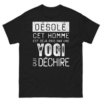 Thumbnail for T-shirt Yogi noir - désolé déjà pris par une yogi