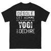 T-shirt Yogi noir - désolé déjà pris par une yogi