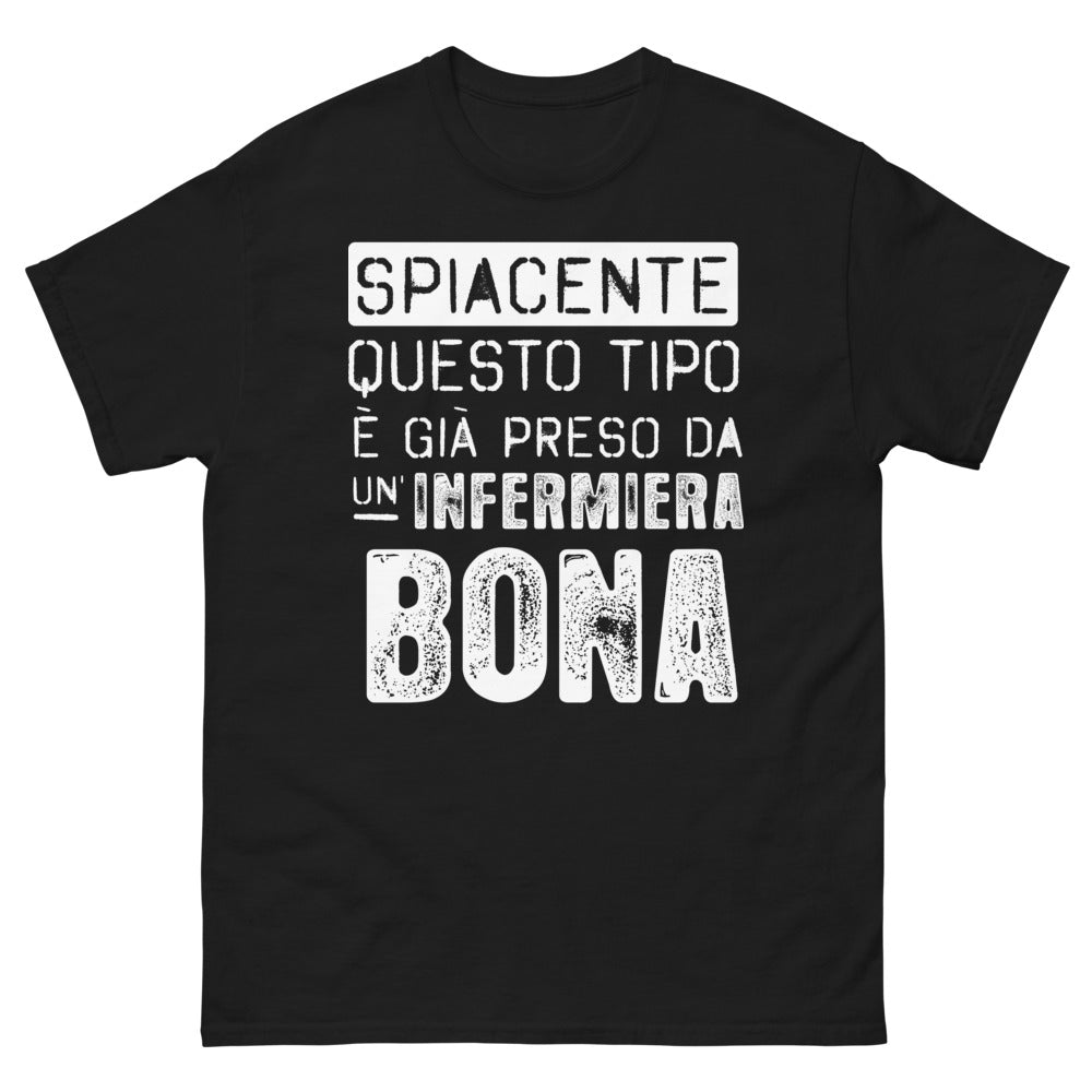 T-Shirt Infermiere Nero - Già preso da un'infermiera