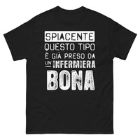 Thumbnail for T-Shirt Infermiere Nero - Già preso da un'infermiera