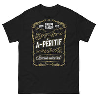 Thumbnail for T-shirt apéro noir - Buveur universel, groupe A-péritif