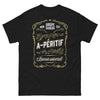 T-shirt apéro noir - Buveur universel, groupe A-péritif