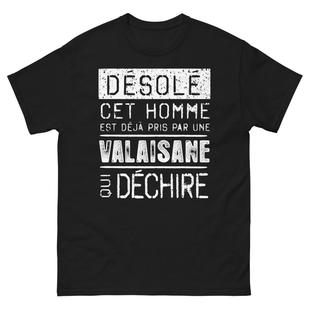 T-shirt Valais noir - Déjà pris par une Valaisanne