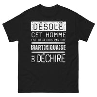 Thumbnail for T-shirt Martinique noir - Déjà pris par une Martiniquaise