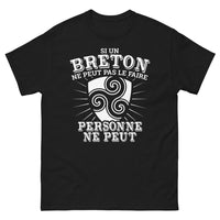 Thumbnail for T-shirt Bretagne noir - Si un Breton ne peut pas le faire