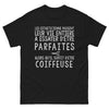 T-shirt esthéticiennes coiffeuse noir - Il suffit d'être coiffeuse