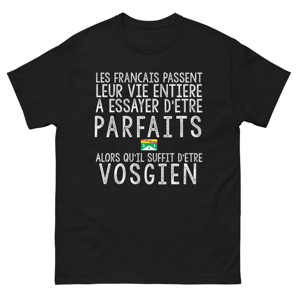 T-shirt Vosges noir - Être vosgien, un art de vivre