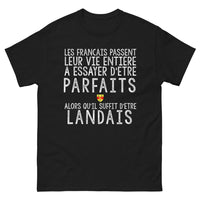 Thumbnail for T-shirt Landes noir - Les Français leur vie entière