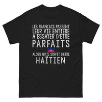 Thumbnail for T-shirt Haïtien noir - Les Français, quête de perfection