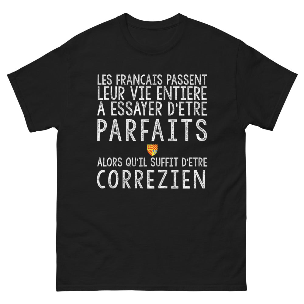 T-shirt Corrézien noir - Parfaitement imparfait