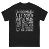 T-shirt Roumain noir - Roumain à cœur grand