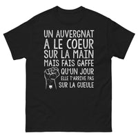 Thumbnail for T-shirt Auvergnat noir - À avoir sur le cœur