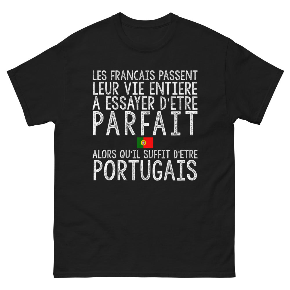 T-shirt Portugais noir - Parfaitement naturel
