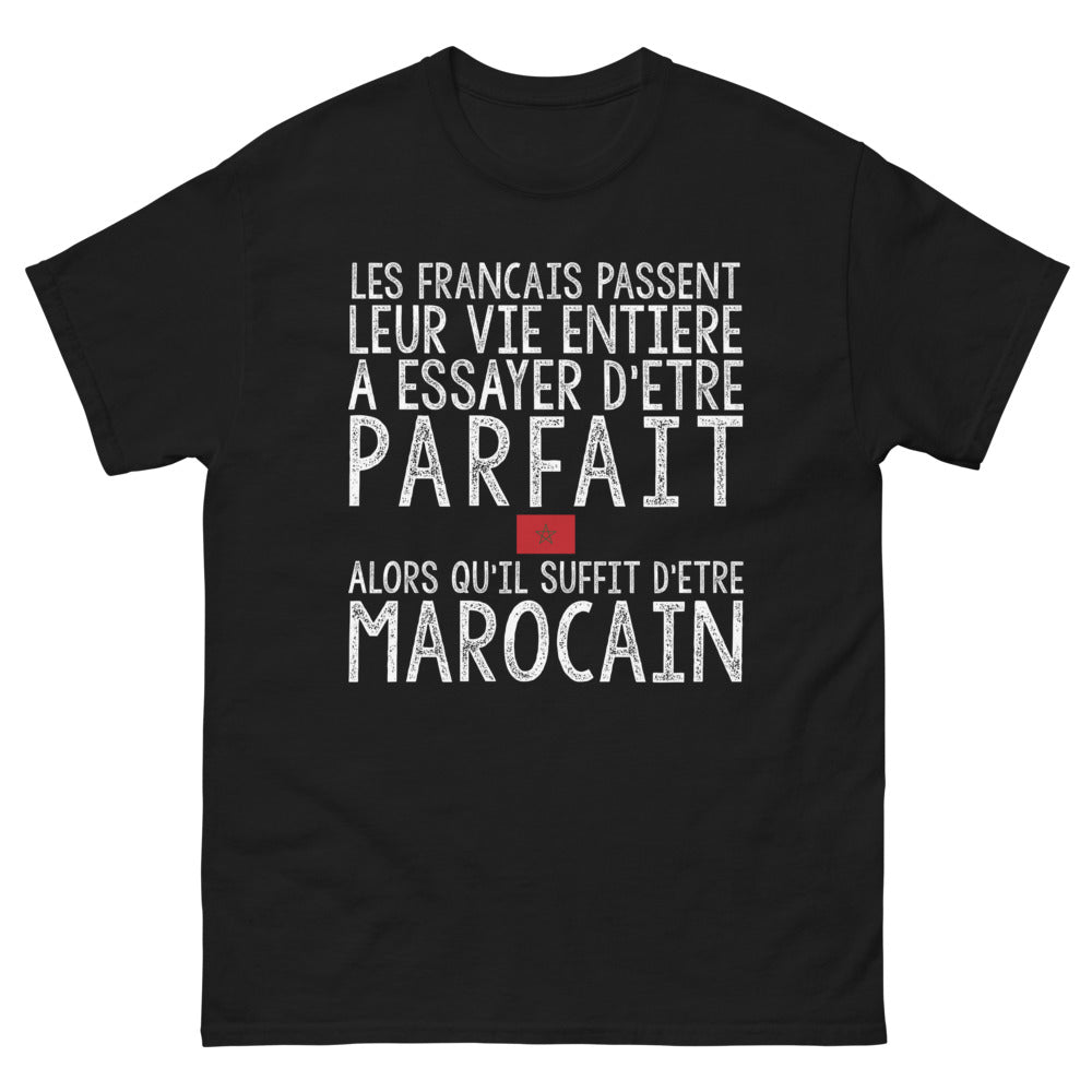 T-shirt Maroc noir - Fier d'être Marocain