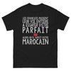 T-shirt Maroc noir - Fier d'être Marocain