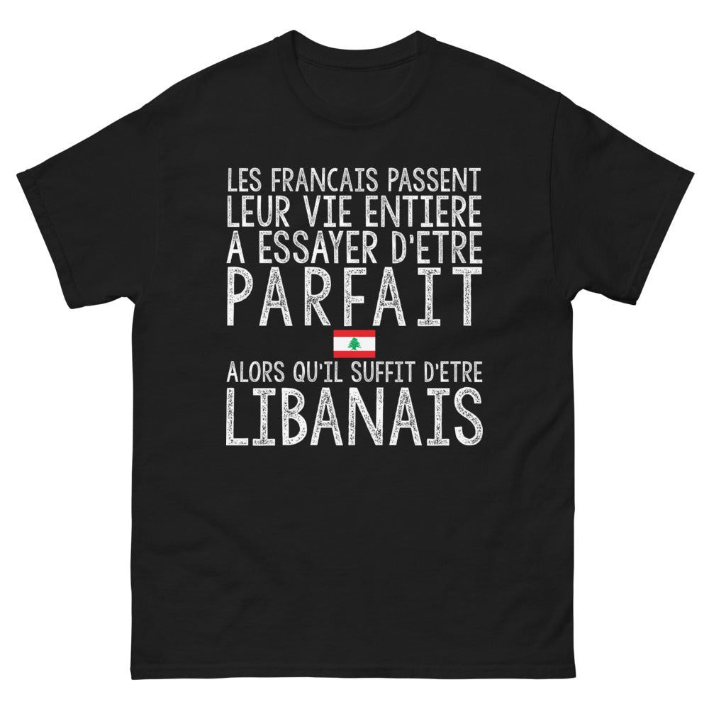 T-shirt Libanais noir - Oubliez la perfection française