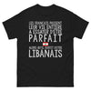 T-shirt Libanais noir - Oubliez la perfection française