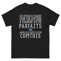 Thumbnail for T-shirt Franche-Comté noir - Être Comtois, c'est parfait