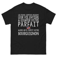 Thumbnail for T-shirt Francs-Comtois & Bourguignons noir - un Bourguignon a le secret