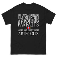 Thumbnail for T-shirt Ariégeois noir - Les Français leur vie entière