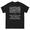 T-shirt Aide Médico-Psychologique noir - infirmières parfaites