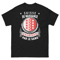 Thumbnail for T-shirt Valais noir - Valaisan de naissance, fier de l'être