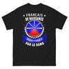 T-shirt Réunion noir - Français de naissance, réunionnais par le sang
