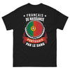 T-shirt Franco-Portugais noir - Français de naissance, Portugais par le sang