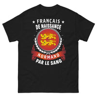 Thumbnail for T-shirt Normandie noir - Français de naissance, Normand par le sang