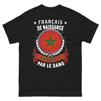Thumbnail for T-shirt franco-marocain noir - Français de Naissance, Marocain par le Sang