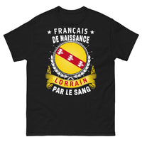 Thumbnail for T-shirt Lorraine noir - Français de naissance, lorrain par le sang